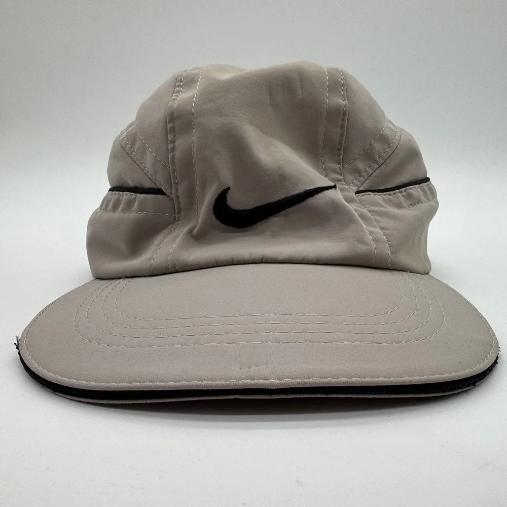 Nike Dri-FIT AeroBill Running Hat Cap Beige Adjustable Lightweight Unisex
